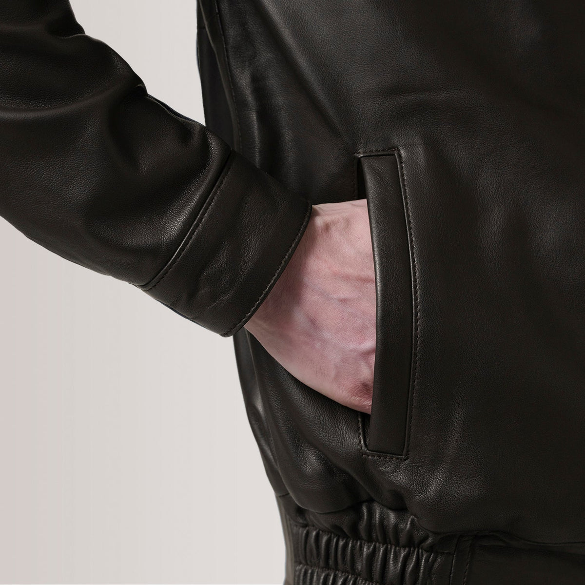 Alfred Leder-Bomberjacke für Herren – Zusätzliche Produktansicht 6