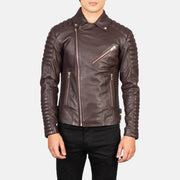 Armand Grün Leder-Bikerjacke für Herren – Zusätzliche Produktansicht 4