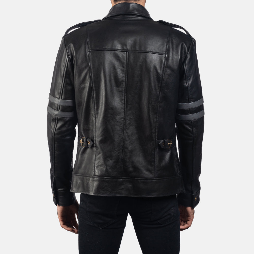 Authentic Cowhide Leather Grain Texture &amp; Heavy-Duty Seam Stitching Detail