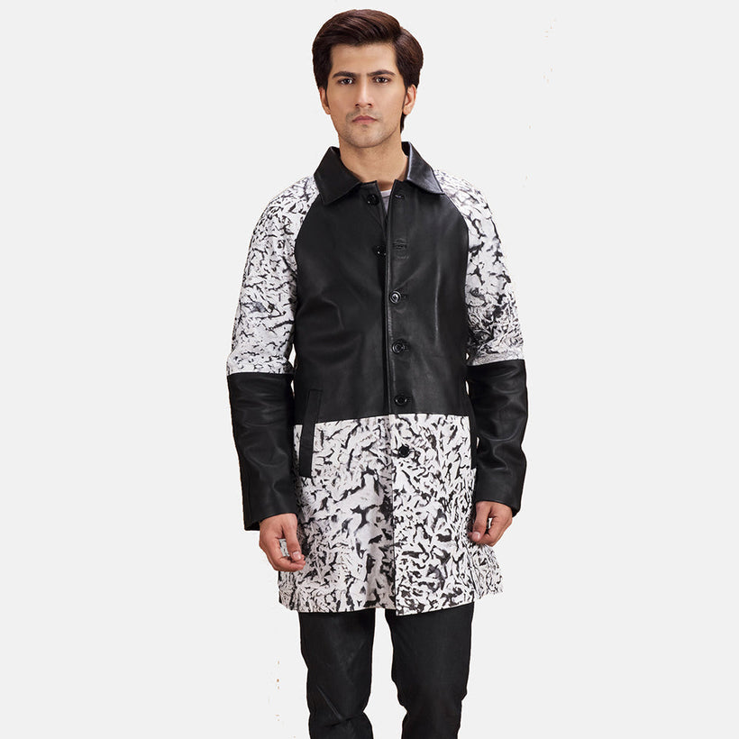 Artistry Schwarz Dye Ledermantel für Herren