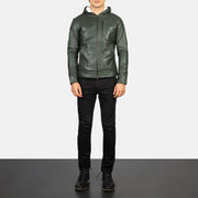 Baston Leder-Bomberjacke für Herren – Zusätzliche Produktansicht 3