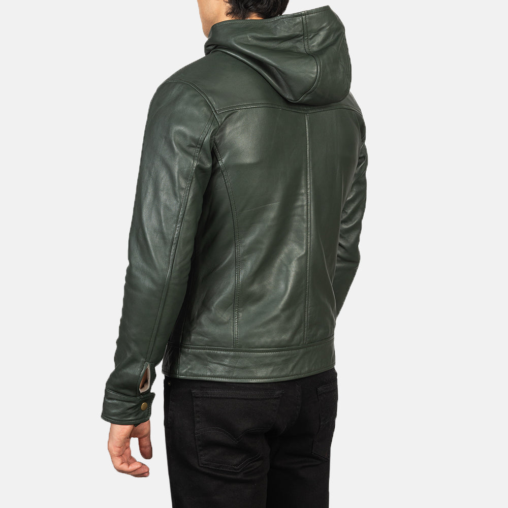 Baston Leder-Bomberjacke für Herren – Zusätzliche Produktansicht 5