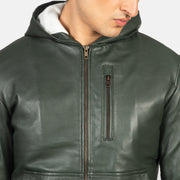 Baston Leder-Bomberjacke für Herren – Zusätzliche Produktansicht 6