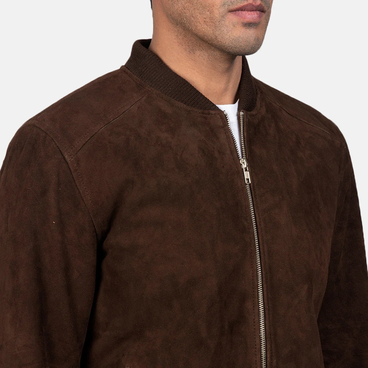 Blain Braun Leder-Bomberjacke für Herren – Zusätzliche Produktansicht 6