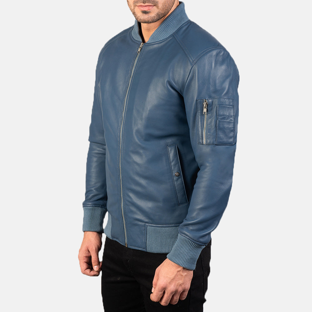 
Bomia MA-1 Leder-Bomberjacke für Herren – alternate product view 2