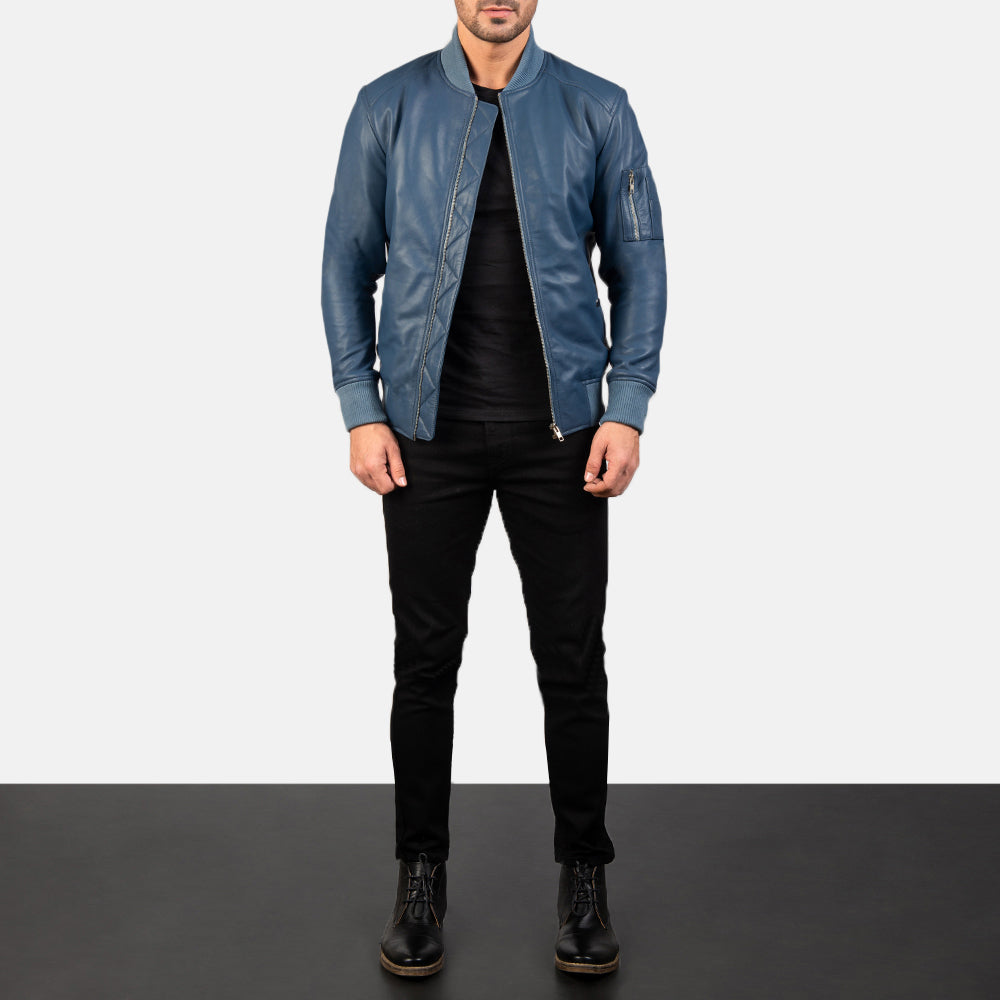 
Bomia MA-1 Leder-Bomberjacke für Herren – alternate product view 3