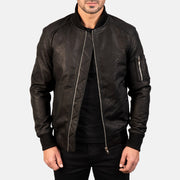 
Bomia MA-1 Leder-Bomberjacke für Herren – alternate product view 1
