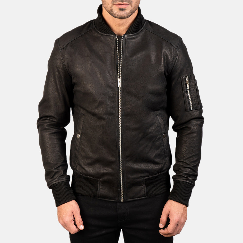 
Bomia MA-1 Leder-Bomberjacke für Herren – alternate product view 3