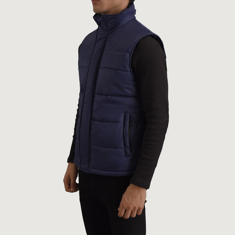 Bryan Blau Puffer Vest für Herren