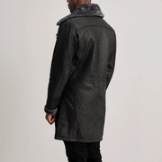 Authentic Goatskin Suede with Suede Finish Grain Texture &amp; Heavy-Duty Seam Stitching Detail