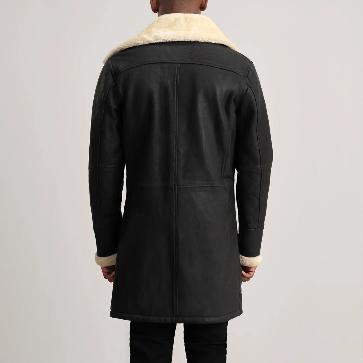Charles Ledermantel Braun Shearling Ledermantel für Herren – Zusätzliche Produktansicht 5