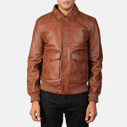 Coffmen Leder-Bomberjacke für Herren – Zusätzliche Produktansicht 4
