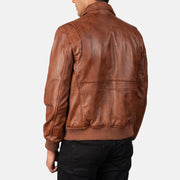 Coffmen Leder-Bomberjacke für Herren – Zusätzliche Produktansicht 5