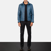Columbus Leder-Bomberjacke für Herren – Zusätzliche Produktansicht 3