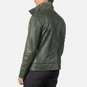 Columbus Leder-Bomberjacke für Herren – Zusätzliche Produktansicht 5