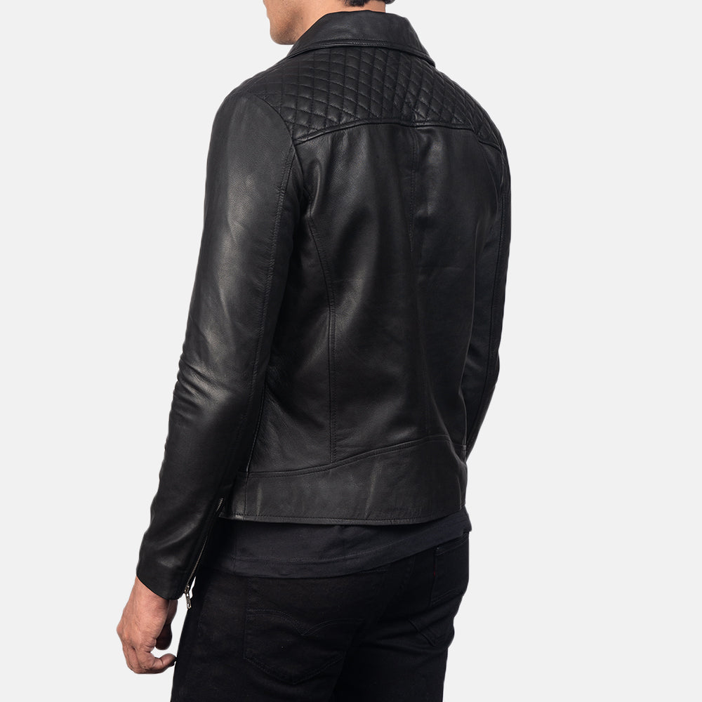 Authentic Goatskin Leather with Semi-aniline Finish Grain Texture & Heavy-Duty Seam Stitching Detail
