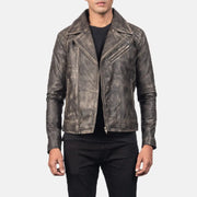 Danny Gesteppt Leder-Bikerjacke für Herren – Zusätzliche Produktansicht 4