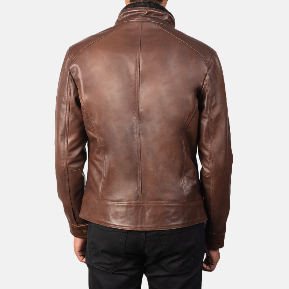 Darren Leder-Bikerjacke für Herren – Zusätzliche Produktansicht 5