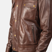 Darren Leder-Bikerjacke für Herren – Zusätzliche Produktansicht 6