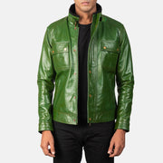 Darren Leder-Bikerjacke für Herren – Zusätzliche Produktansicht 1