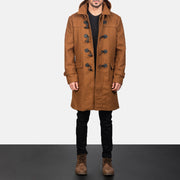 
Drake Khaki Wool Duffle Coat in Khaki Synthetic Wool - Vorderansicht & maßgeschneiderte Silhouette | Online Kaufen