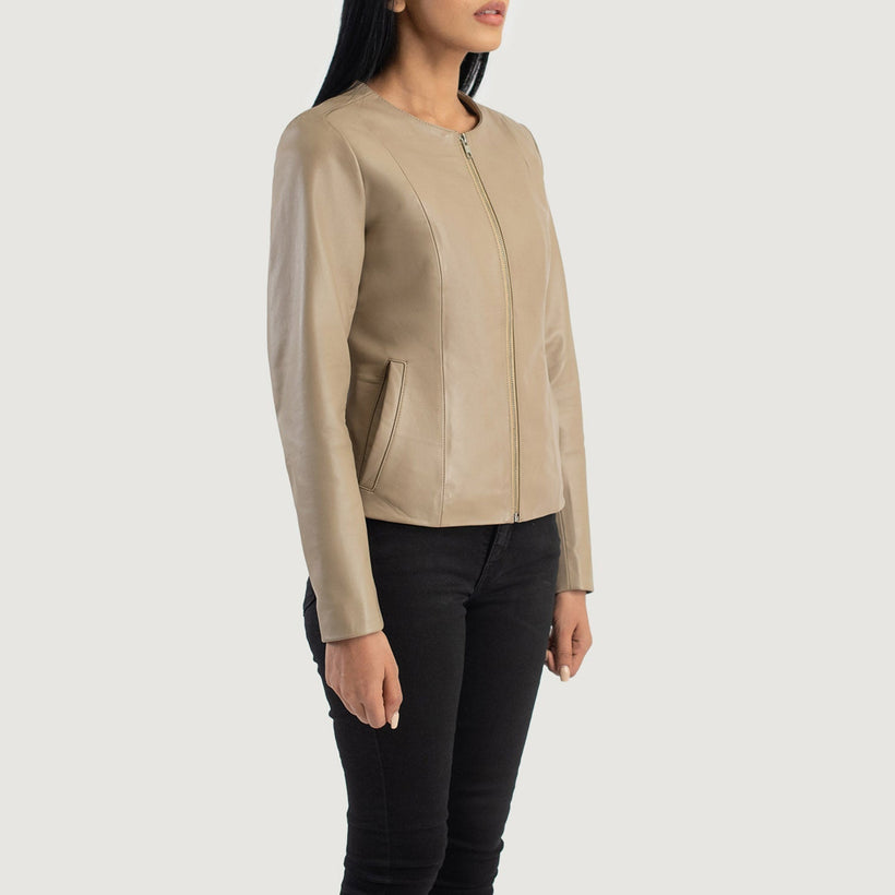 Elixir Collarless Lederjacke für Damen