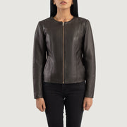 Elixir Collarless Lederjacke für Damen – Zusätzliche Produktansicht 4