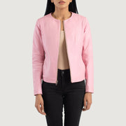 Elixir Collarless Lederjacke für Damen – Zusätzliche Produktansicht 1