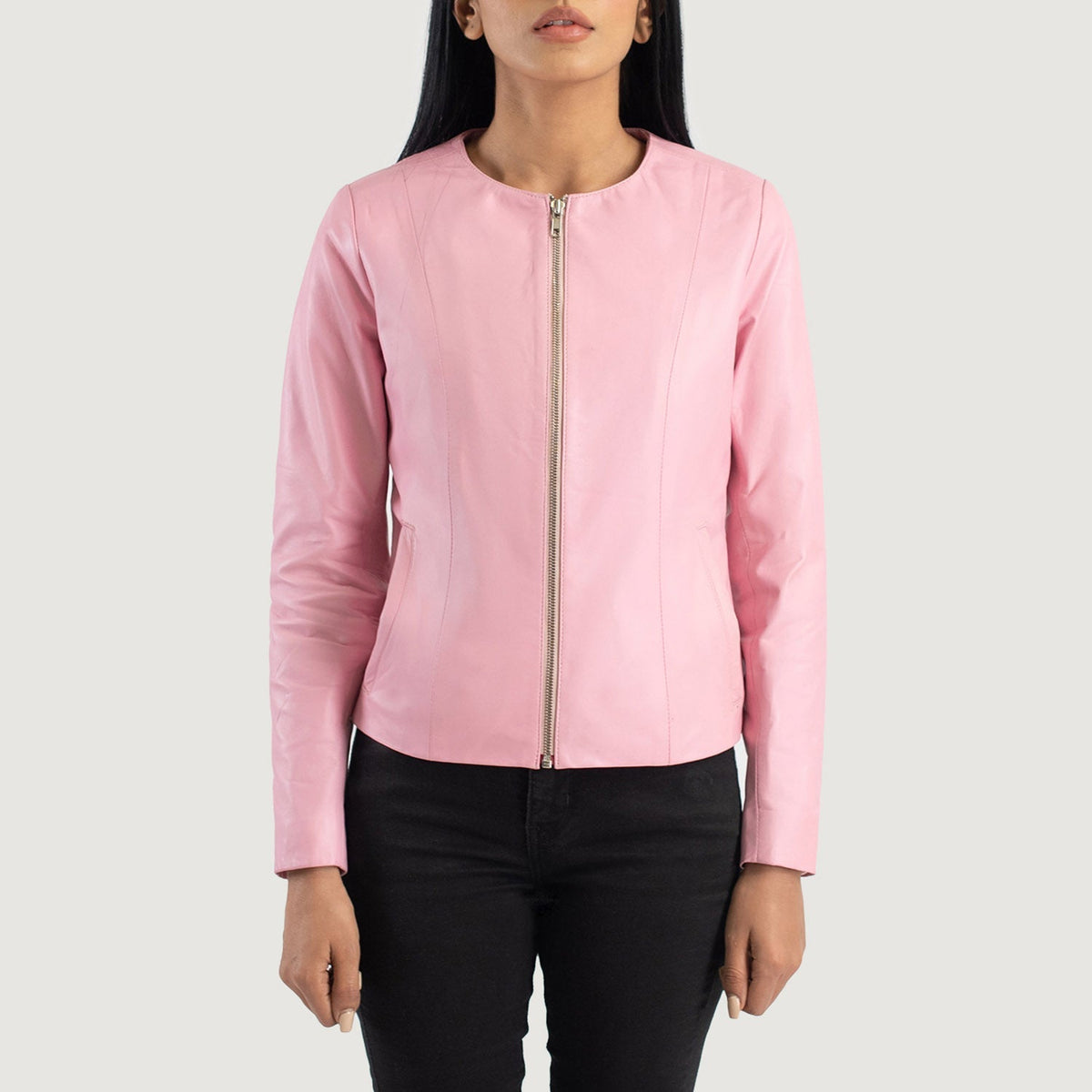Elixir Collarless Lederjacke für Damen – Zusätzliche Produktansicht 4
