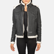 
Fiona Hooded Lammfelljacke für Damen – alternate product view 1