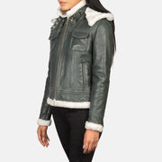 
Fiona Hooded Lammfelljacke für Damen – alternate product view 3