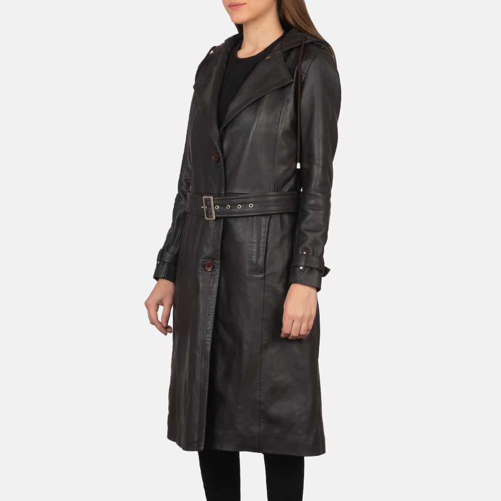 Authentic Sheepskin Leather with Semi-aniline Finish Grain Texture & Heavy-Duty Seam Stitching Detail