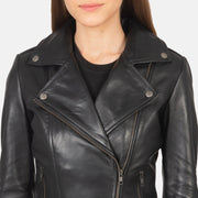 Flashback Leder-Bikerjacke für Damen – Zusätzliche Produktansicht 4
