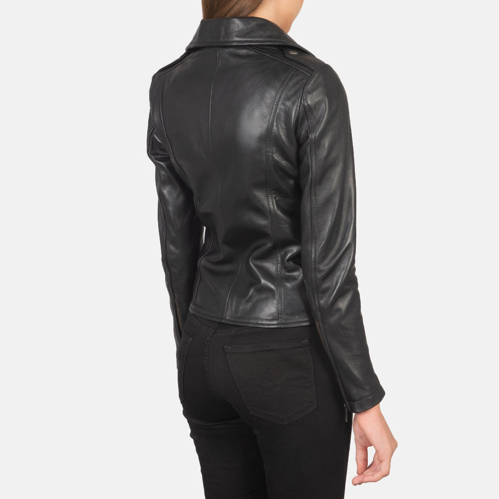 Flashback Leder-Bikerjacke für Damen – Zusätzliche Produktansicht 5