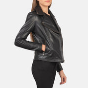 Flashback Leder-Bikerjacke für Damen – Zusätzliche Produktansicht 6