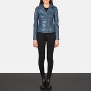 Flashback Leder-Bikerjacke für Damen – Zusätzliche Produktansicht 3