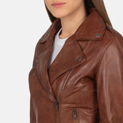 Flashback Leder-Bikerjacke für Damen – Zusätzliche Produktansicht 6
