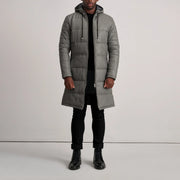 
Floyd Ledermantel Hellbraun Puffer Lederjacke für Herren – alternate product view 3