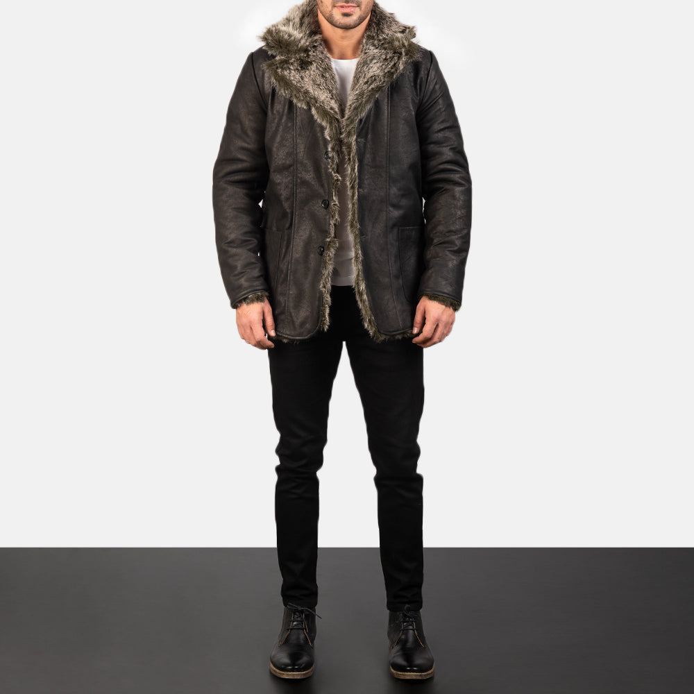 
Furlong Ledermantel Beige Ledermantel für Herren – alternate product view 3