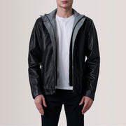 
Henrik Grey Suede Cafe Racer For Men in Grey Goatskin Suede - Vorderansicht & maßgeschneiderte Silhouette | Online Kaufen