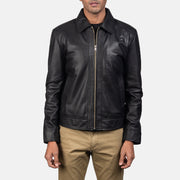 
Inferno Braun Lederjacke für Herren - Seitenansicht mit ergonomischem Ärmelschnitt & sportlicher Passform