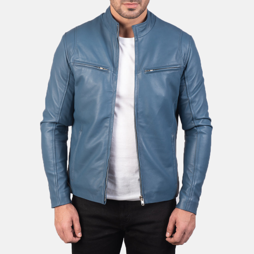 Ionic Leder-Bikerjacke für Herren – Zusätzliche Produktansicht 1