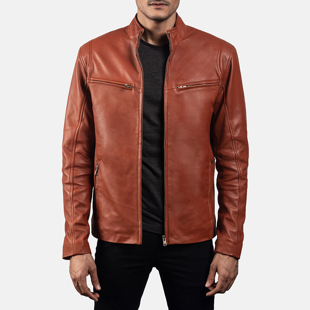 Ionic Leder-Bikerjacke für Herren – Zusätzliche Produktansicht 4