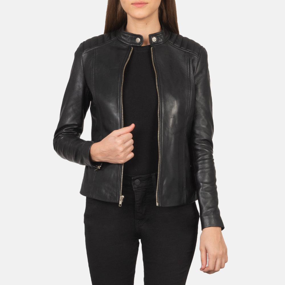 
Kelsee Leder-Bikerjacke für Damen – alternate product view 1