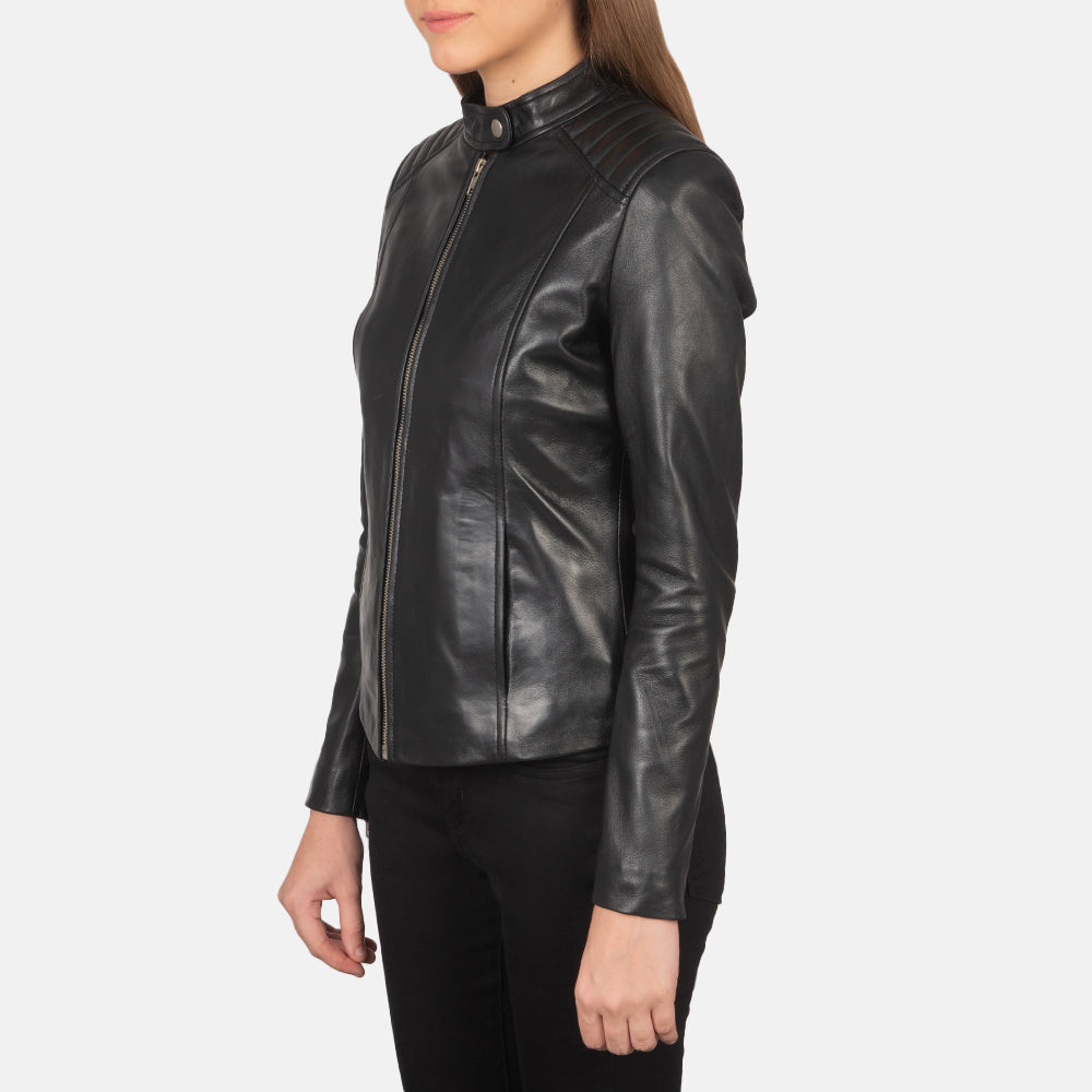 
Kelsee Leder-Bikerjacke für Damen – alternate product view 2