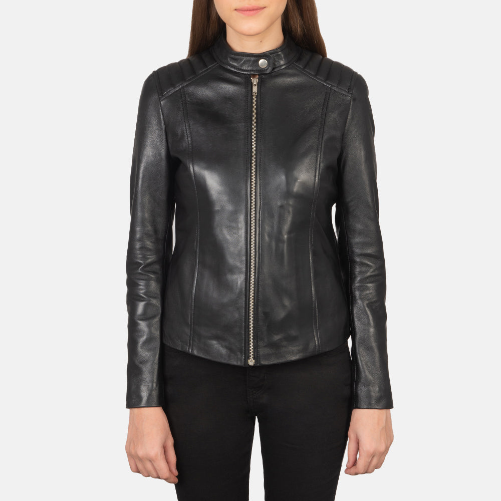 
Kelsee Leder-Bikerjacke für Damen – alternate product view 3