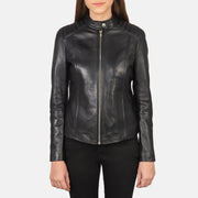 
Kelsee Leder-Bikerjacke für Damen – alternate product view 3