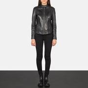 
Kelsee Leder-Bikerjacke für Damen – alternate product view 4