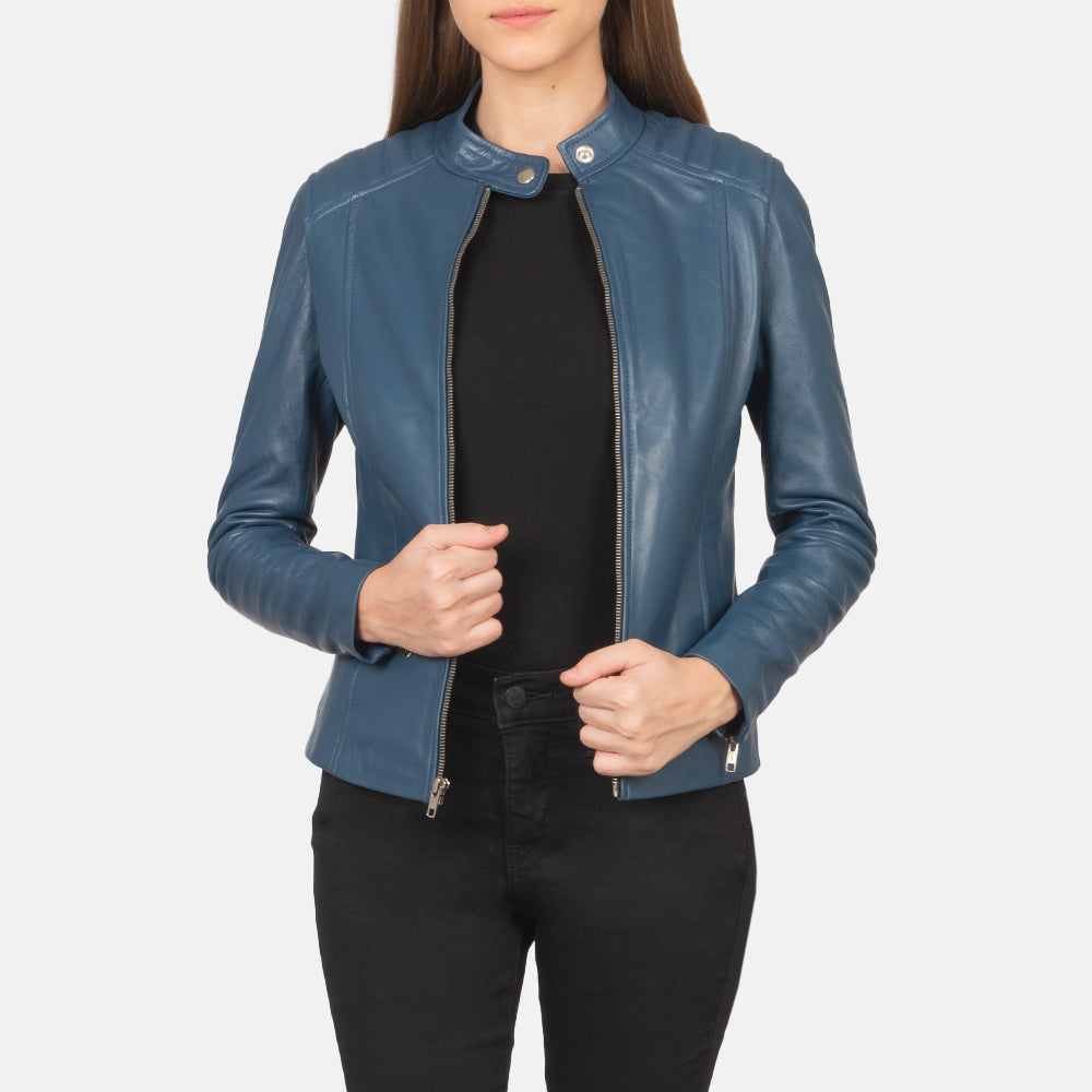 
Kelsee Leder-Bikerjacke für Damen – alternate product view 1