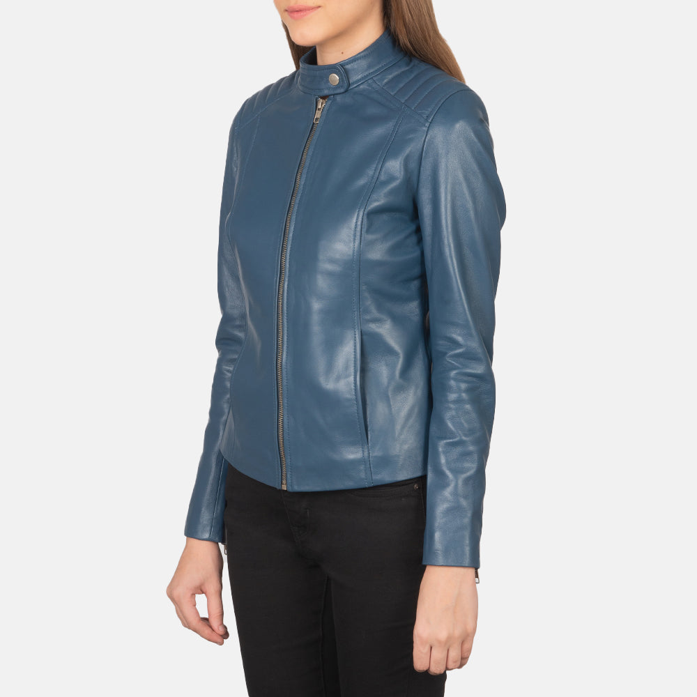 
Kelsee Leder-Bikerjacke für Damen – alternate product view 2